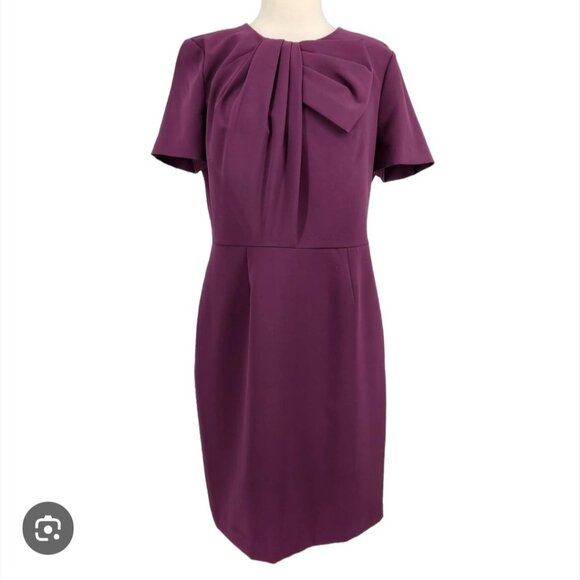 Isaac Mizrahi Dresses & Skirts - Isaac Mizrahi minimalist quiet luxury bow detail dress with pleats